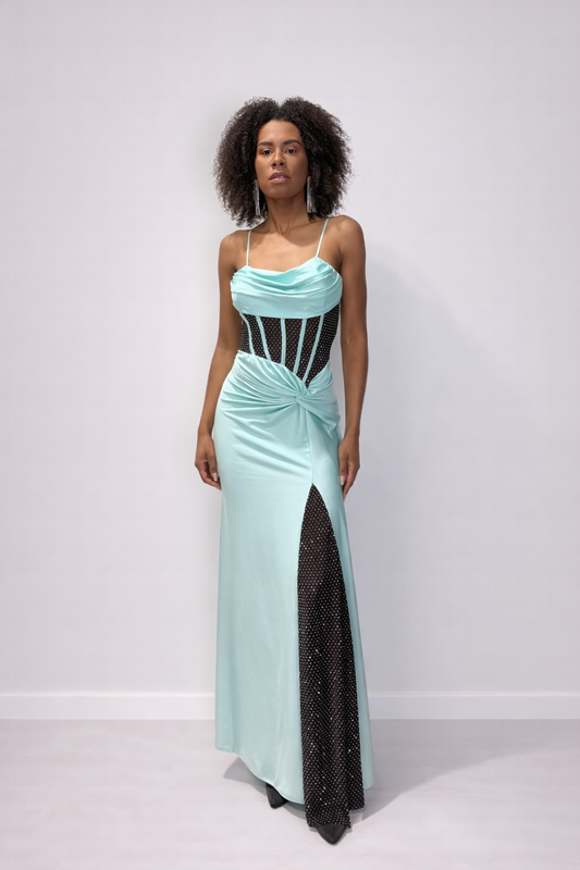 Abito Aqua Corset